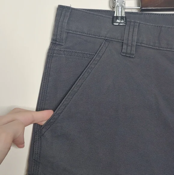 Carhartt Rugged Flex Relaxed Fit Canvas Cargo Work Short Gray Size 40 New w/ Tag - Picture 5 of 15